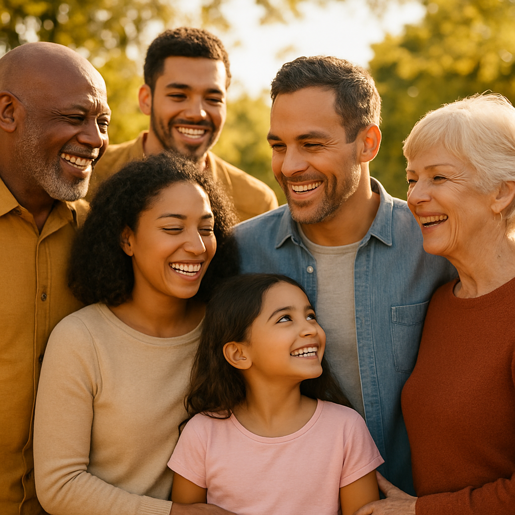 Diverse multi-generational family